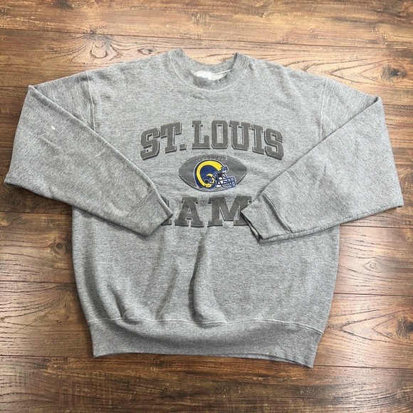 Pro Player Vtg St Louis Rams Sweatshirt Mens XL Gray NFL Football Crewneck '97 - Picture 4 of 12